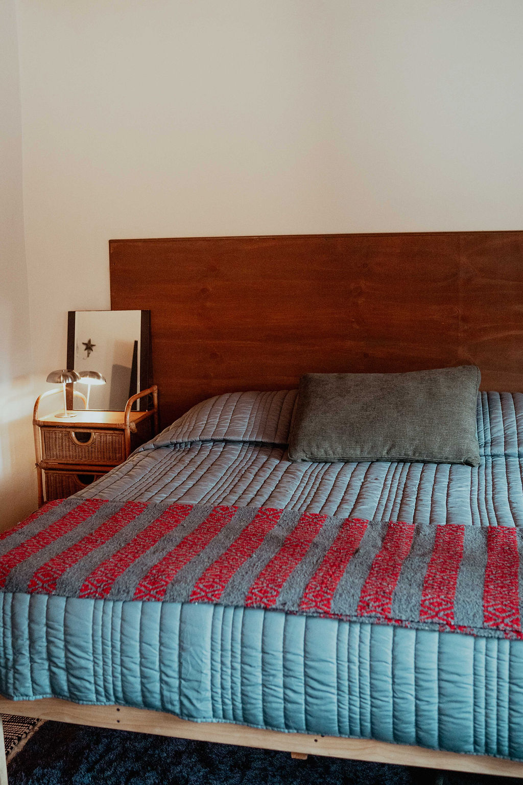 Large casita — king bed with wood headboard